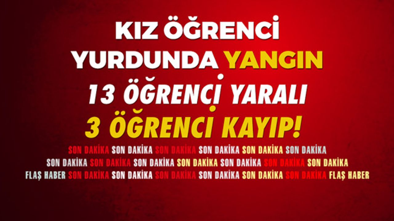 Adana'da Kız Öğrenci Yurdunda Yangın Çıktı