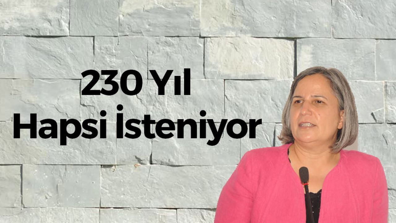 Gültan Kışanak'ın 230 Yıl Hapsi İsteniyor
