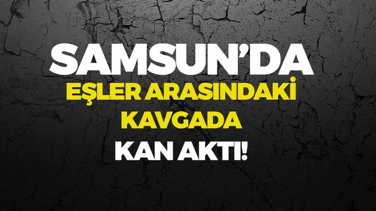 Samsun'da Eşler Arasındaki Kavgada Kan Aktı!