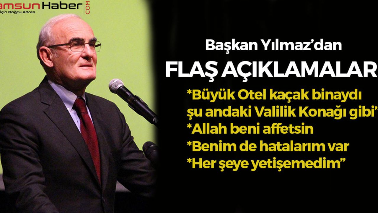 Başkan Yusuf Ziya Yılmaz'dan Flaş Açıklamalar!