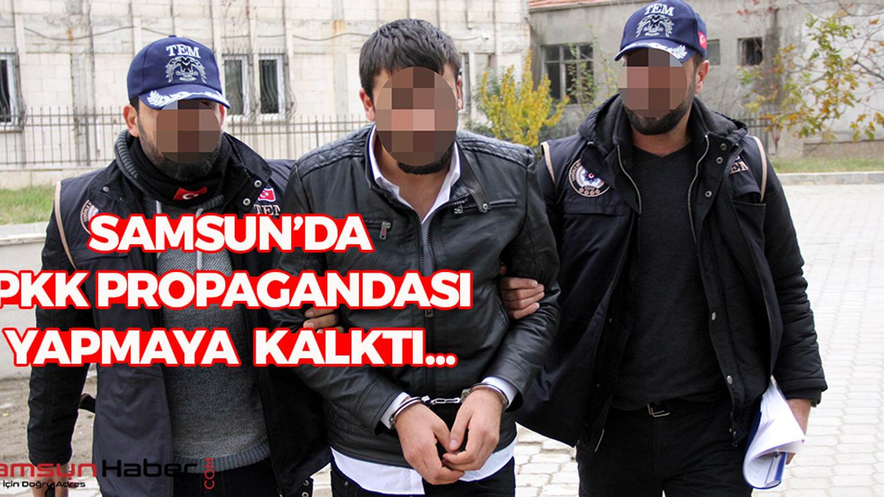 Samsun'da PKK Propagandası Yapmaya Kalktı...
