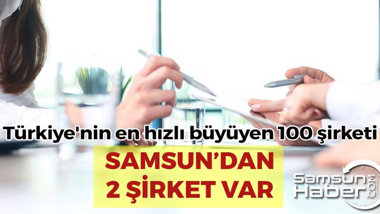 Listede Samsun'dan 2 Şirket Var