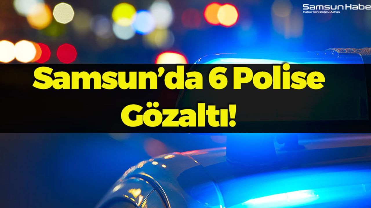 Samsun'da Emniyet Mensuplarına  FETÖ'den Gözaltı