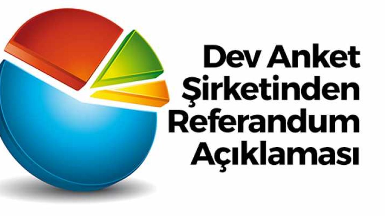 Dev Araştırma Şirketinden Çarpıcı Referandum Açıklaması