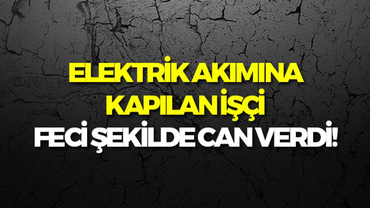 Elektrik Akımına Kapılan İşçi Feci Şekilde Can Verdi!