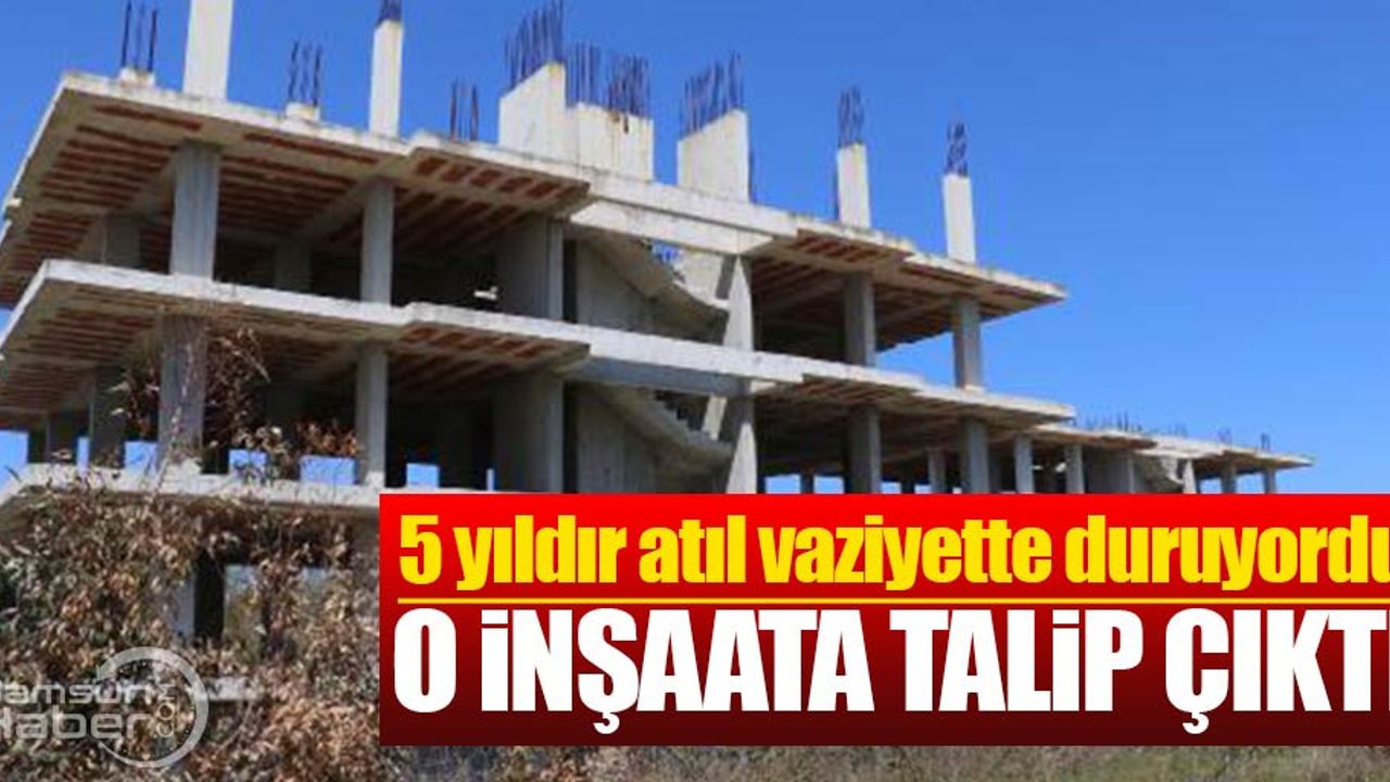 Samsun'daki atıl inşaata talip çıktı