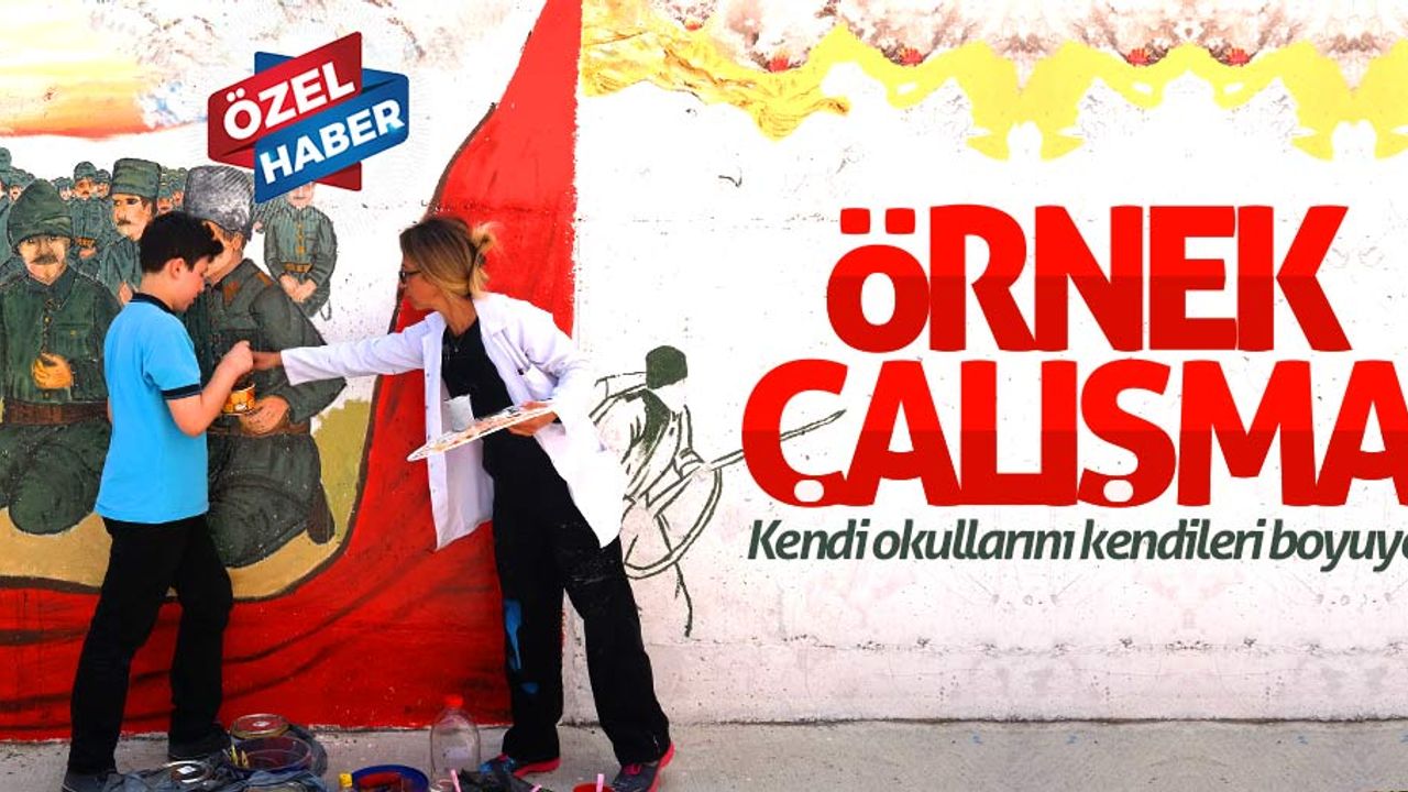 Ortaokullu öğrencilerden örnek alınacak çalışma