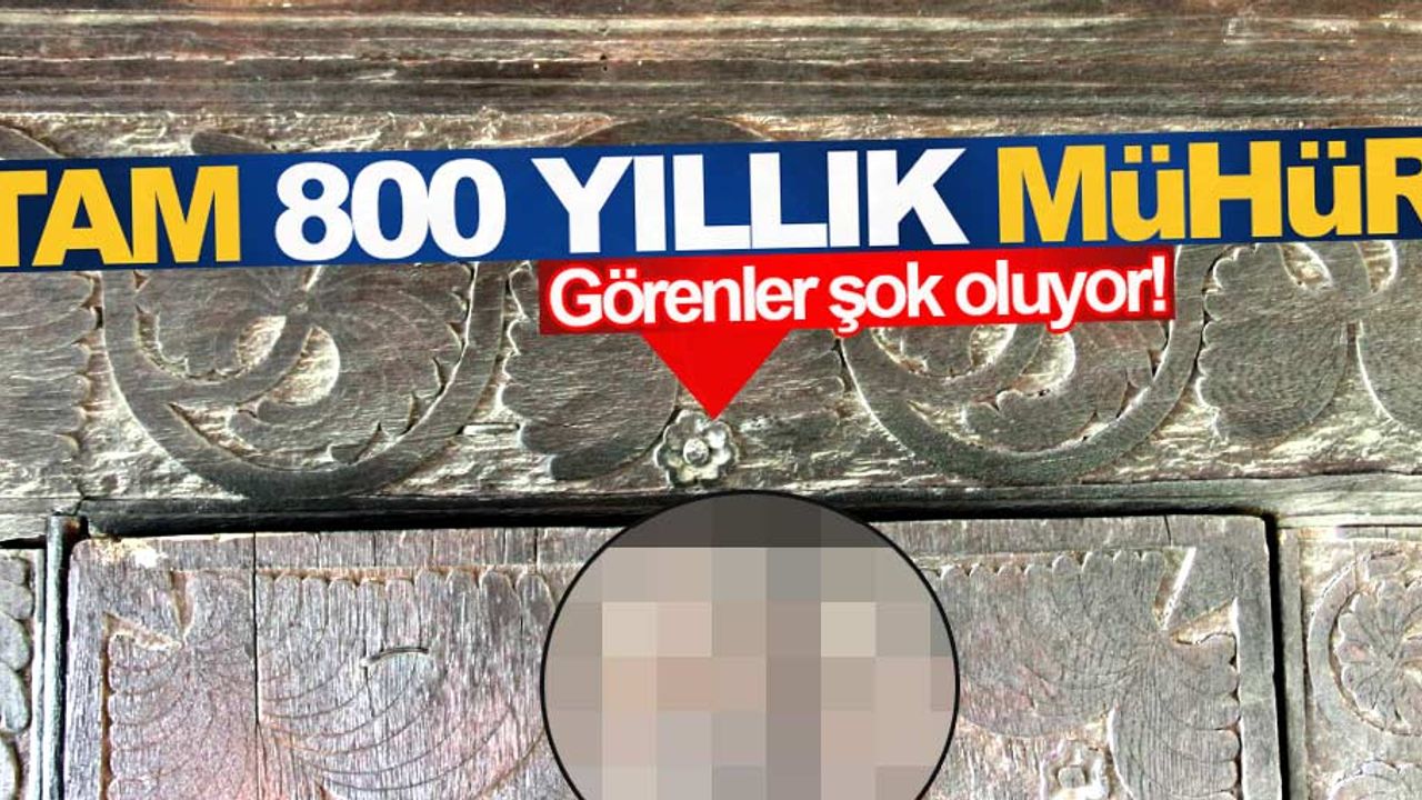 Samsun'da tam 800 yıllık Süleyman Mührü