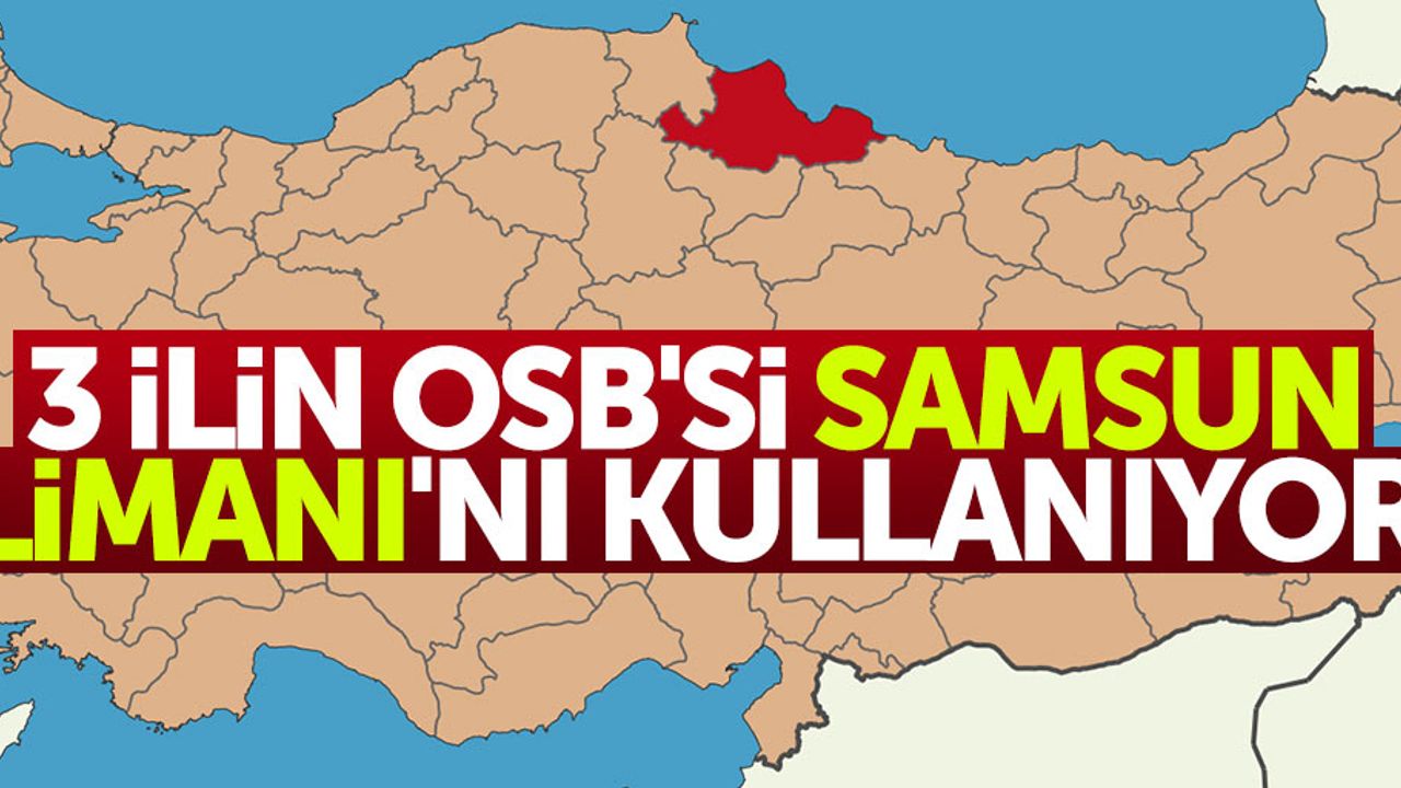 3 ilin OSB'si Samsun Limanı'nı kullanıyor