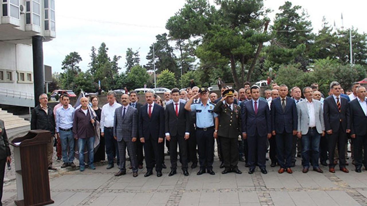 Çarşamba'da Zafer Bayramı için tören yapıldı
