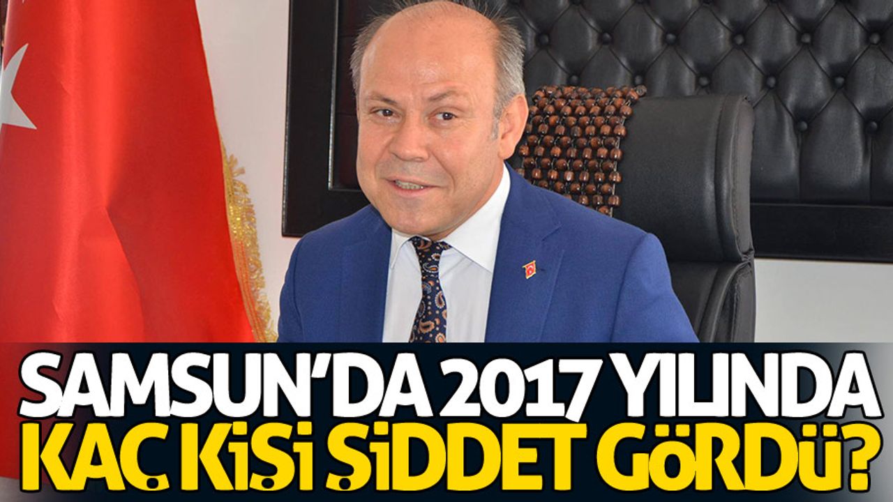 Samsun’da 2017 yılında kaç kişi şiddet gördü?