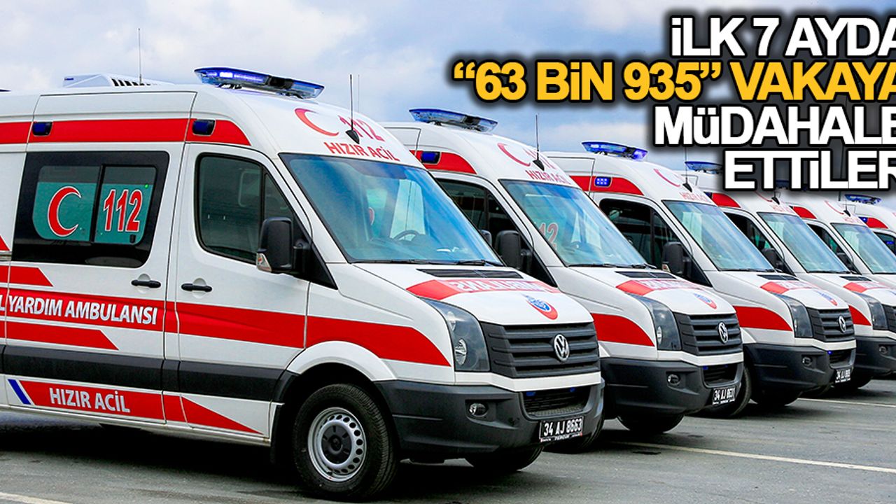 İlk 7 ayda “63 bin 935”  vakaya müdahale ettiler 
