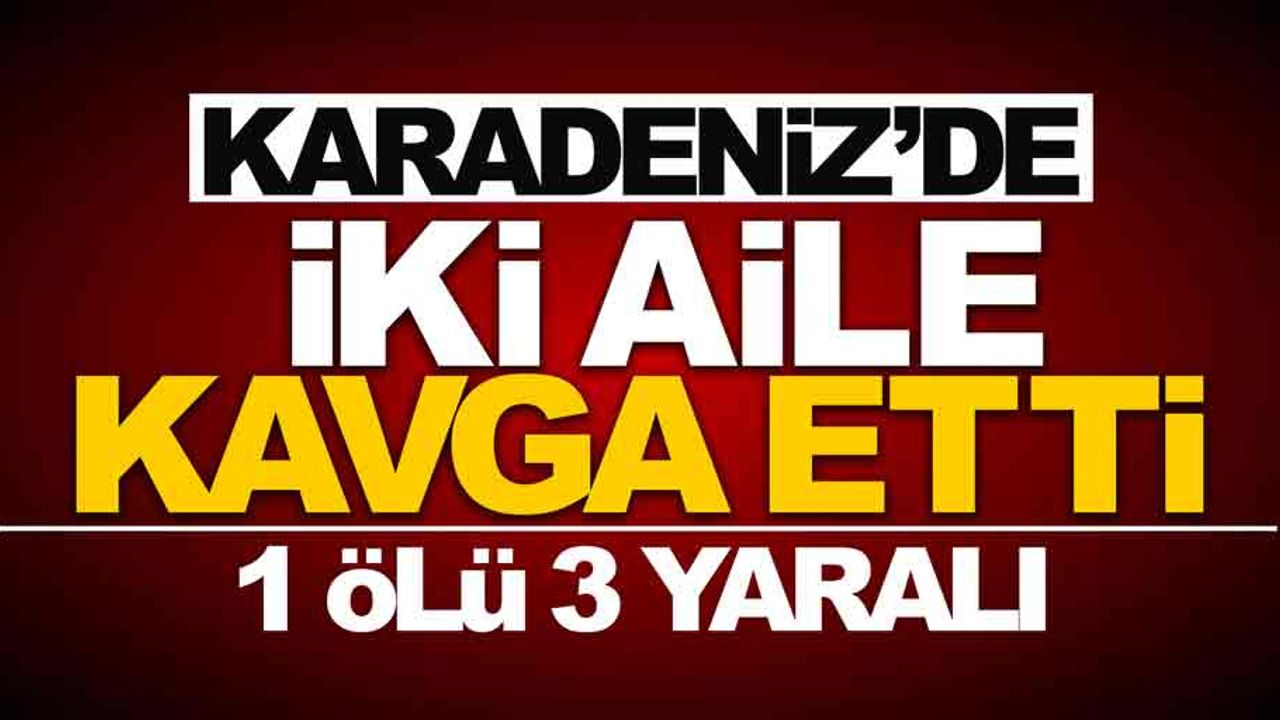 Karadeniz’de iki aile kavga etti: 1 ölü 3 yaralı