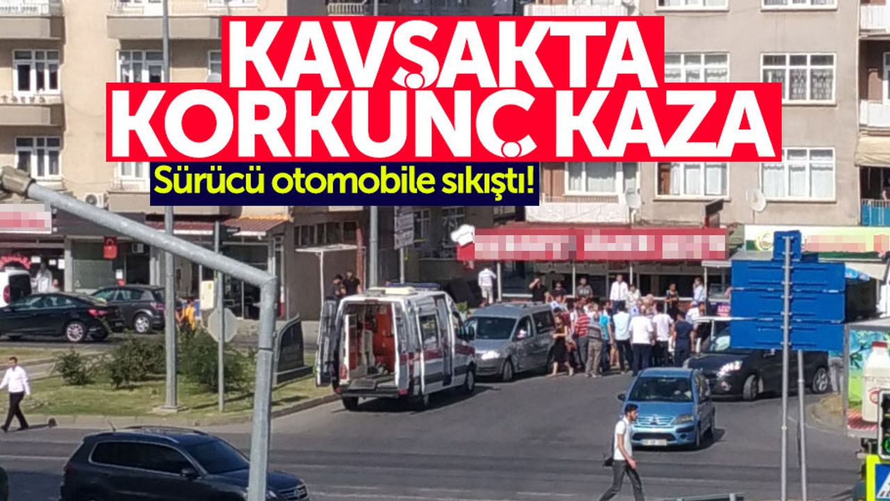 Samsun'da korkunç kaza: Sürücü otomobile sıkıştı