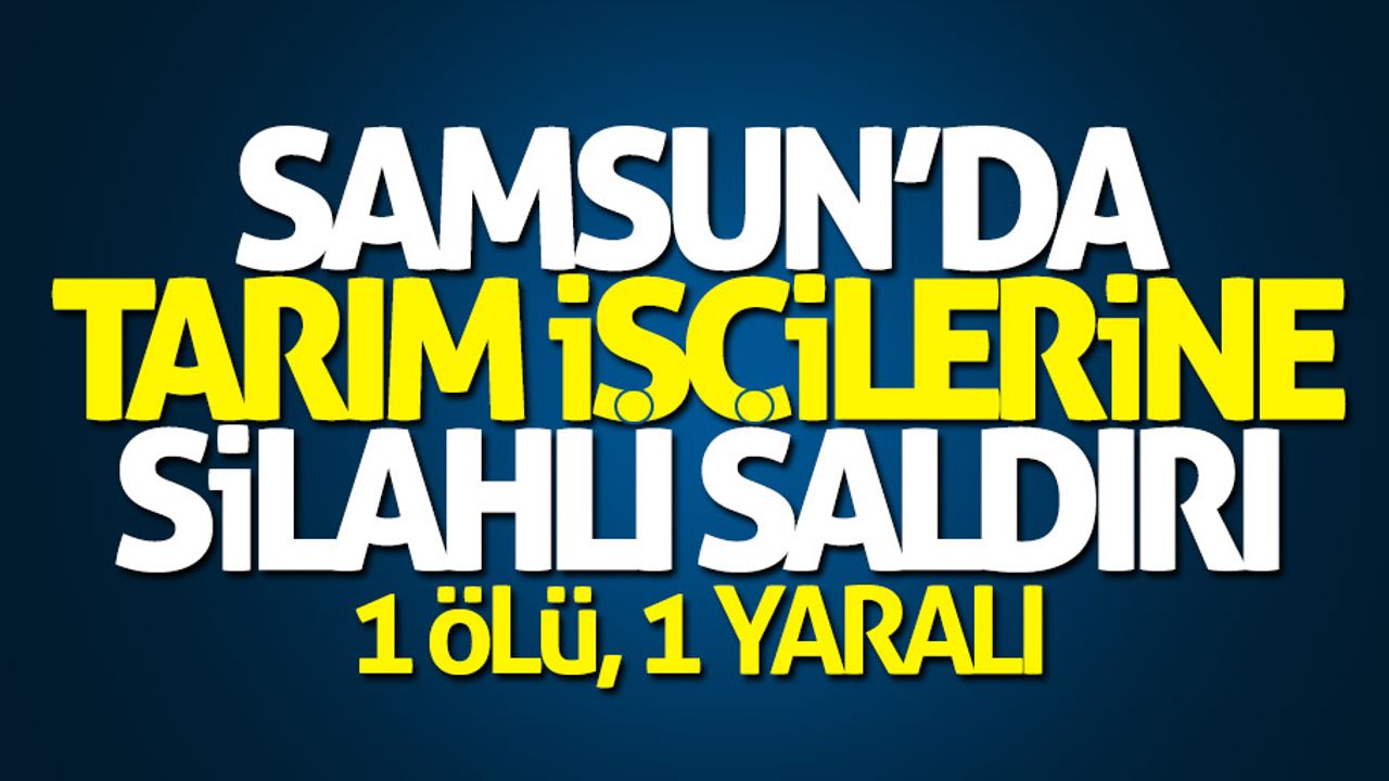 Samsun'da tarım işçilerine silahlı saldırı
