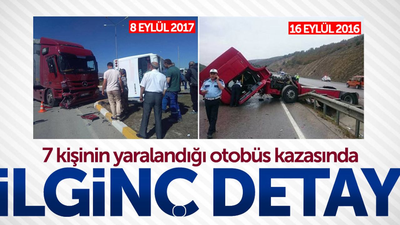 Samsun'daki otobüs kazasında ilginç detay