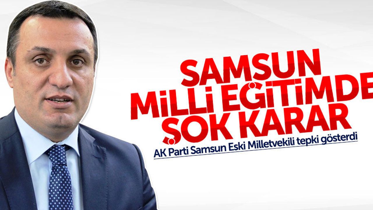 Samsun Milli Eğitim Müdürlüğü'nde şok