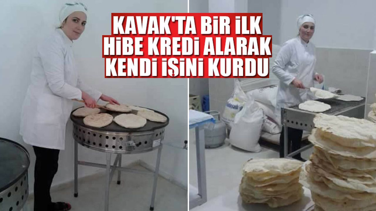 Kavak'ta bir ilk hibe kredi alarak kendi işini kurdu