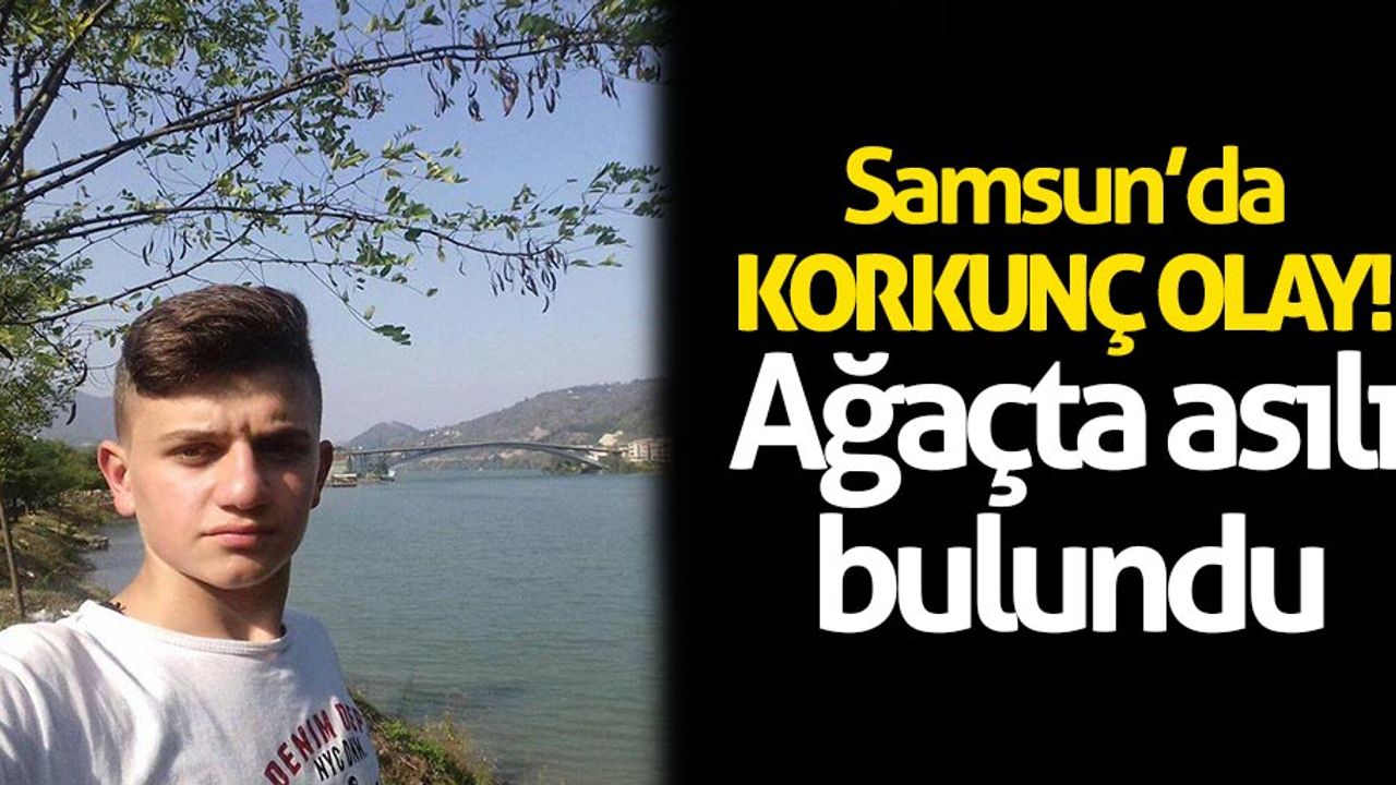 Samsun'da korkunç olay! Ağaçta asılı bulundu