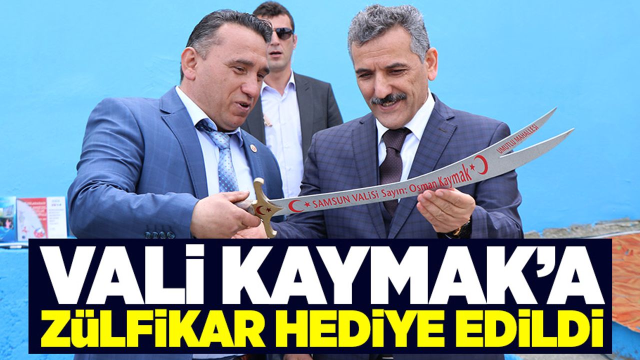 Vali Kaymak'a Zülfikar hediye edildi