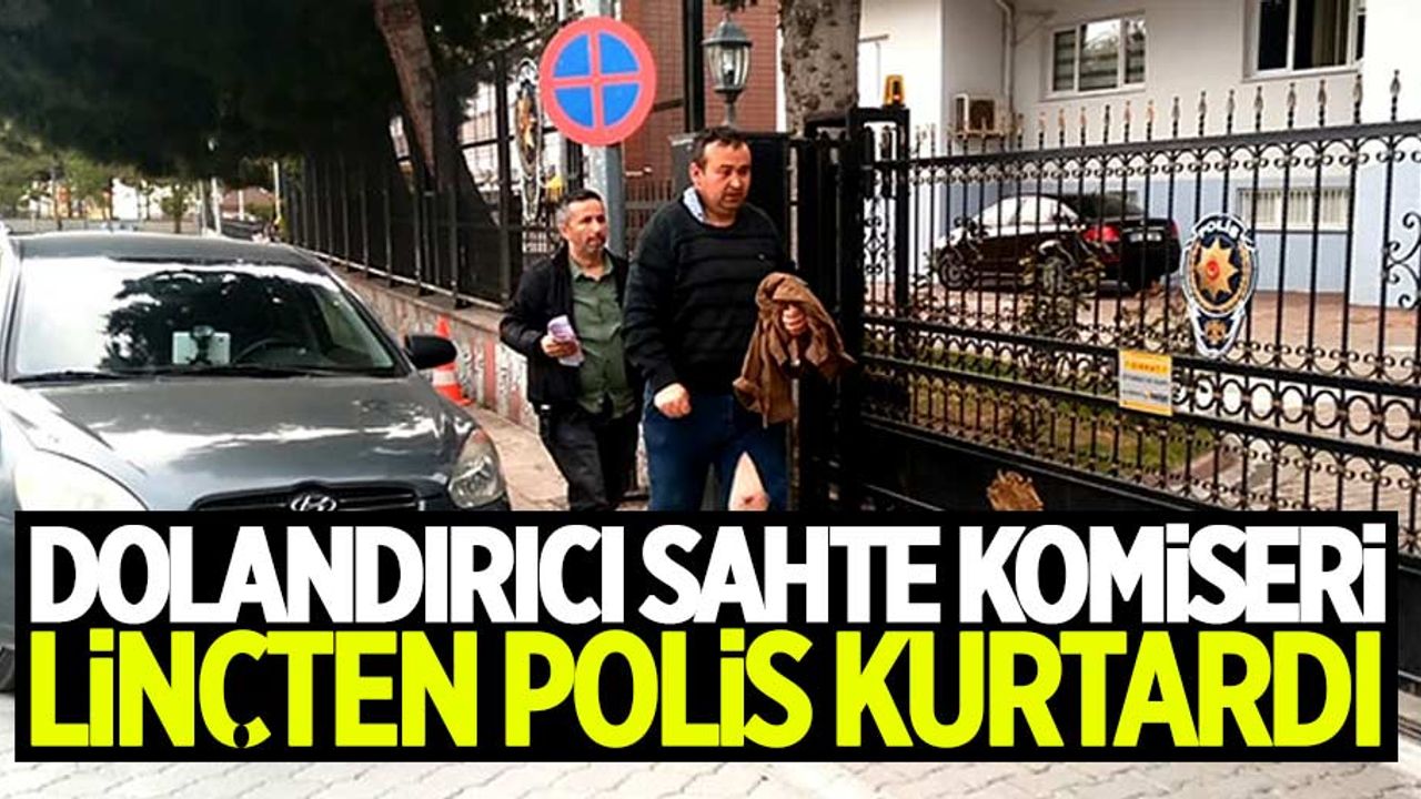 Dayak yiyen sahte polisi, polis kurtardı