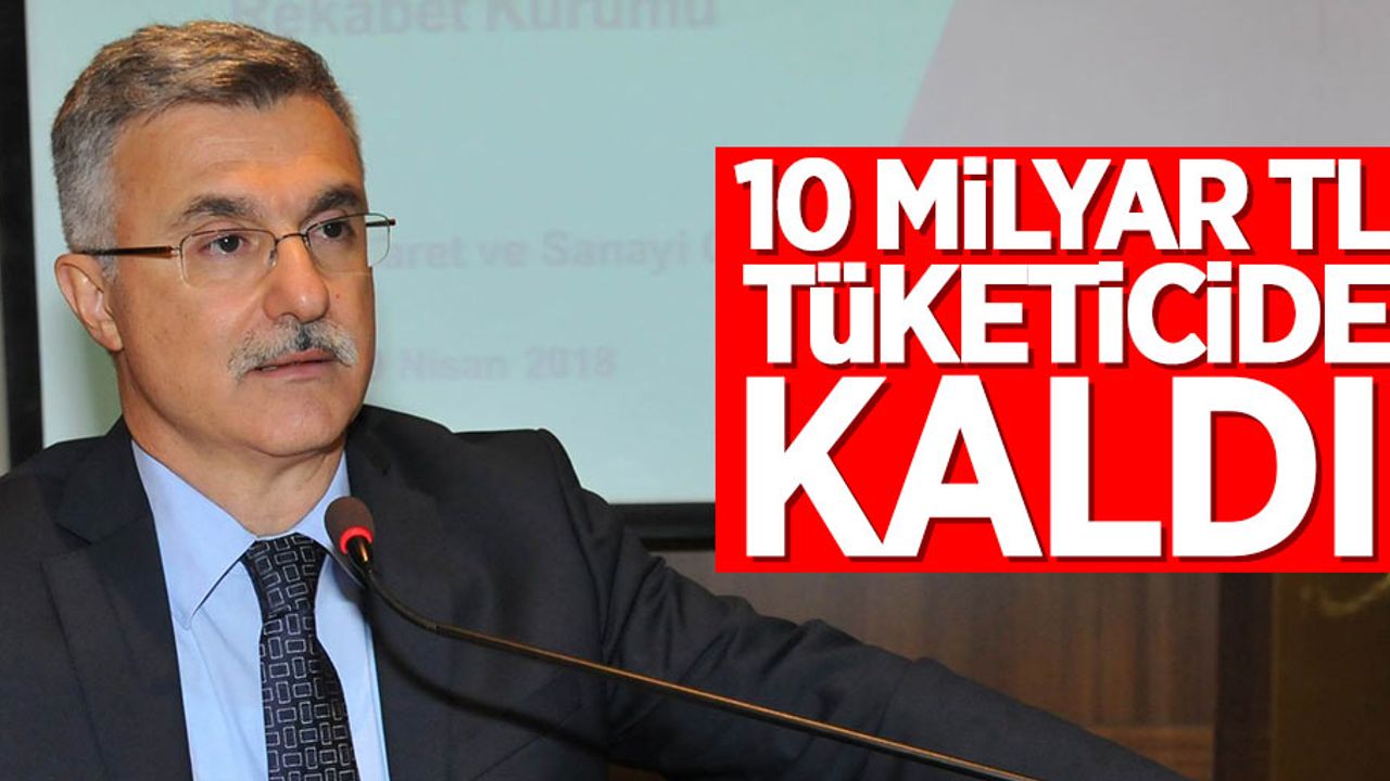 Ömer Torlak: 10 milyar TL tüketicide kaldı