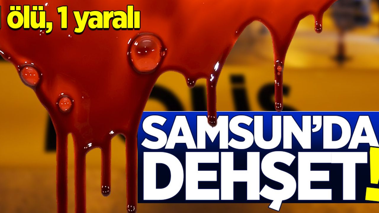 Samsun'da dehşet: 1 ölü, 1 yaralı