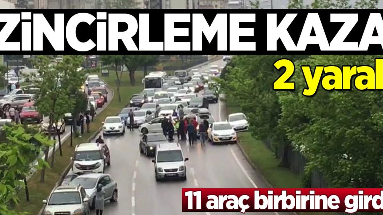 Samsun'da zincirleme trafik kazası: 2 yaralı
