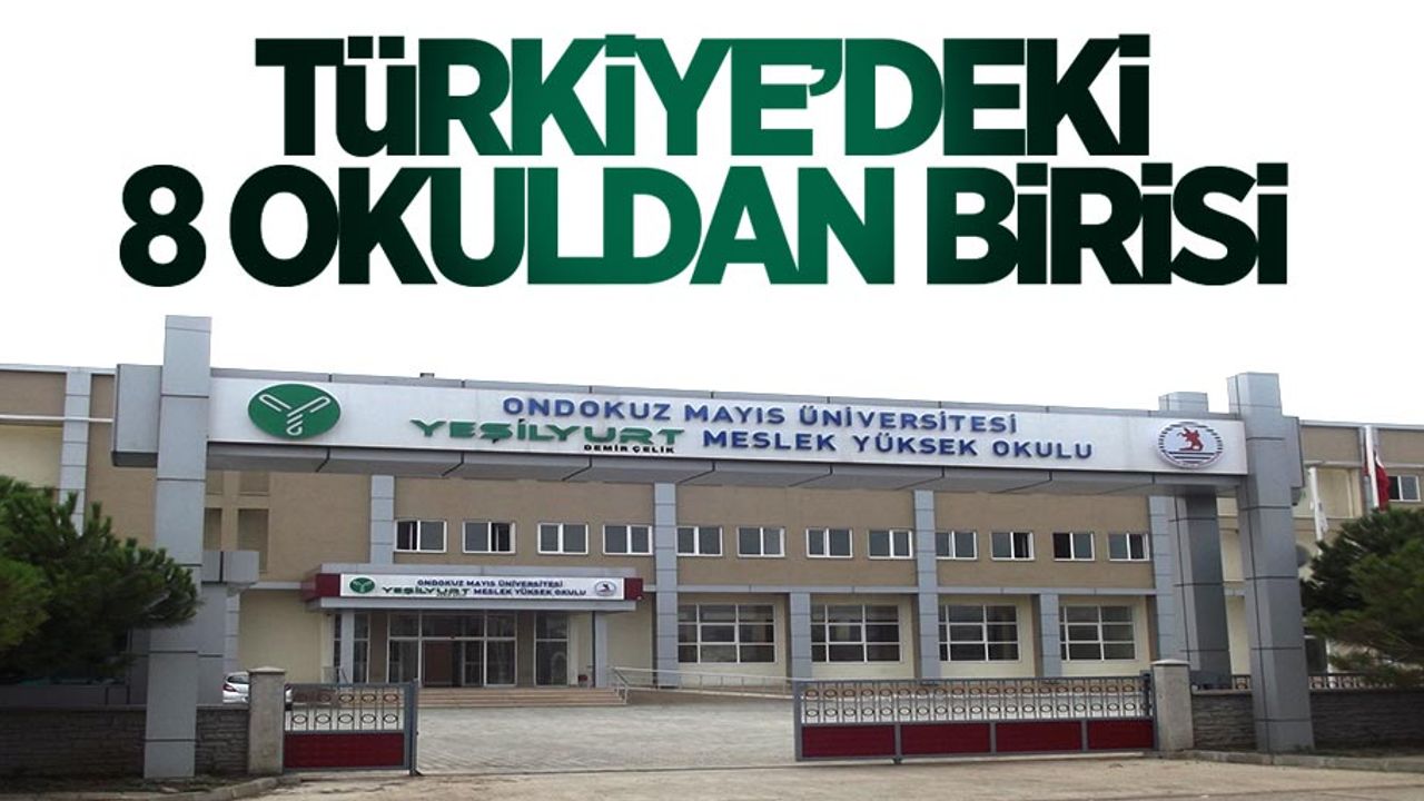 Yeşilyurt Demir Çelik MYO, Türkiye'deki 8 okuldan birisi