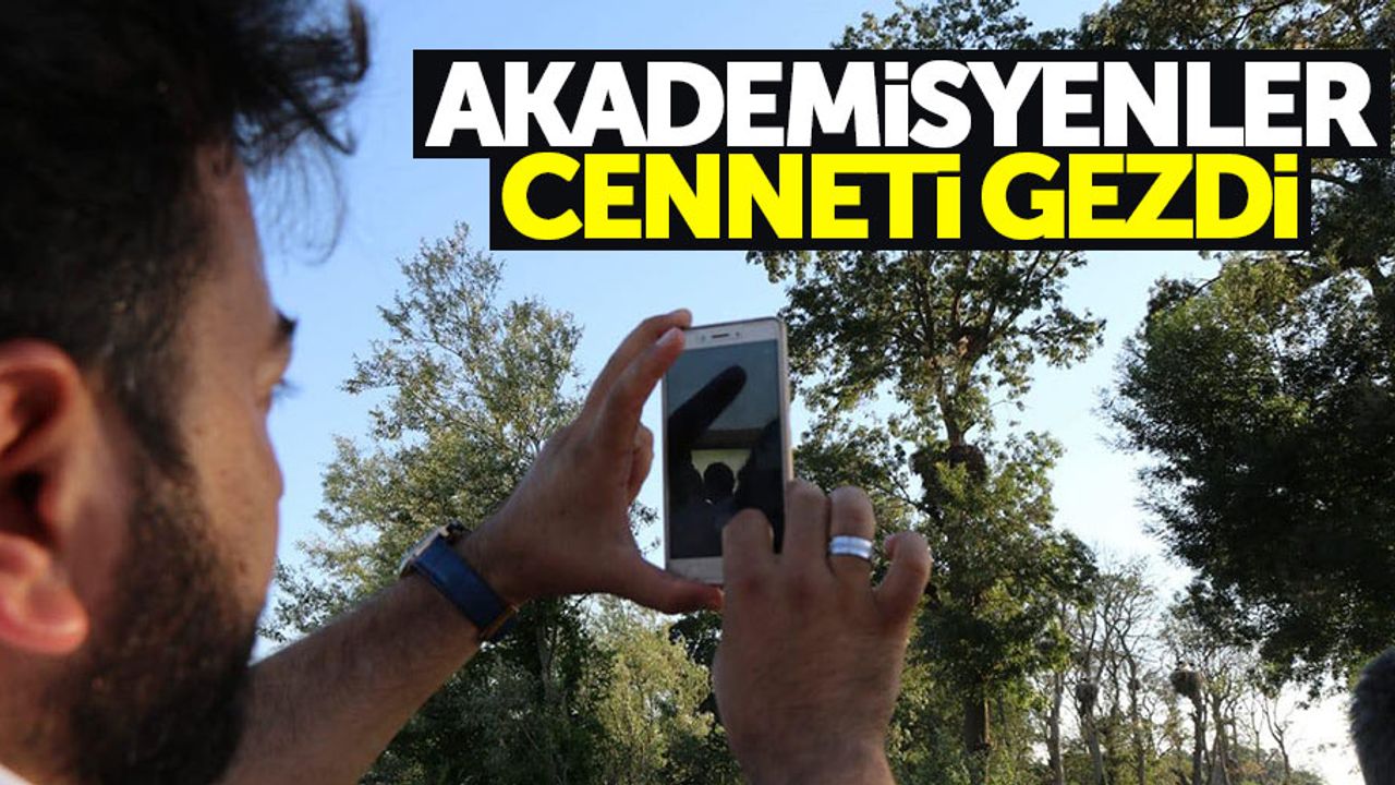 Samsun'a gelen akademisyenler Kuş Cenneti'ni gezdi