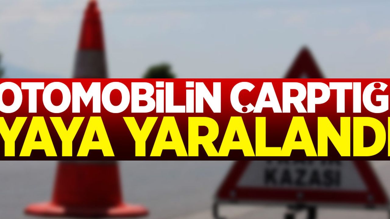 Samsun'da otomobilin çarptığı yaya yaralandı