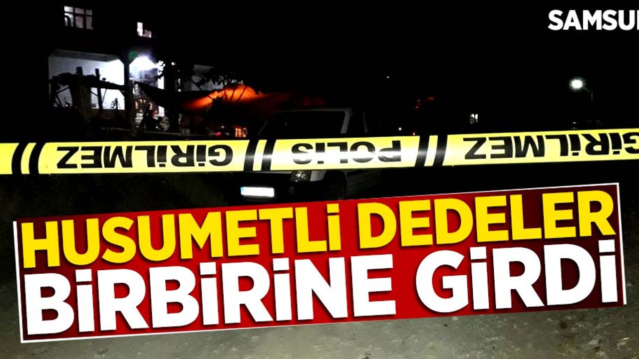 Samsun'da husumetli dedeler birbirine girdi!