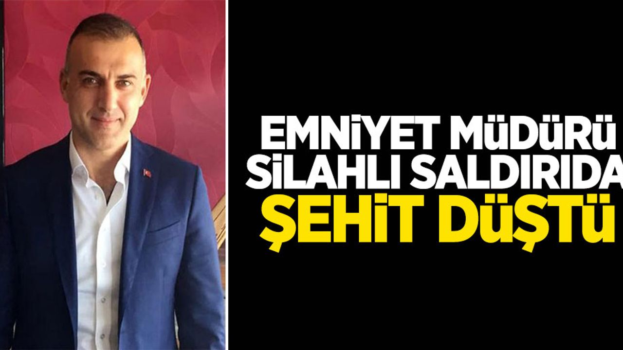 Emniyet Müdürü Silahlı Saldırıda Şehit Düştü