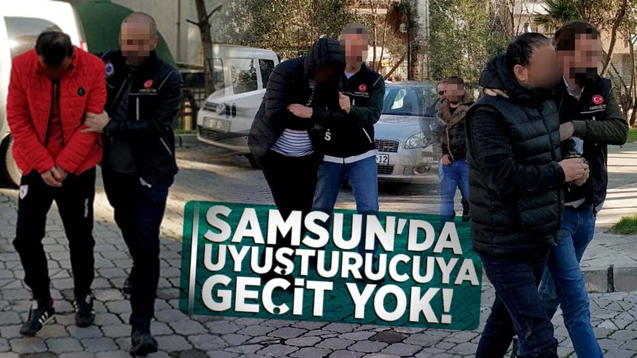 Samsun'da uyuşturucuya geçit yok! 3 gözaltı