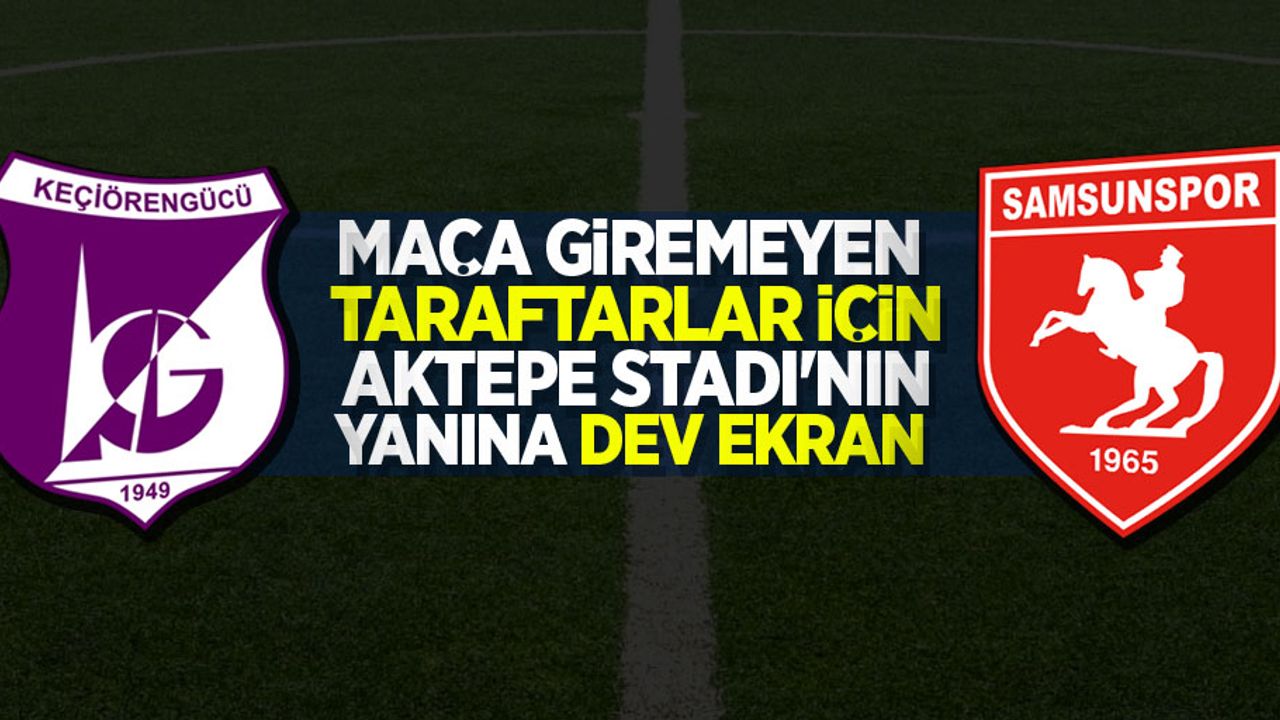Maça Giremeyen Taraftarlar İçin Aktepe Stadın’nın Yanına Dev Ekran 
