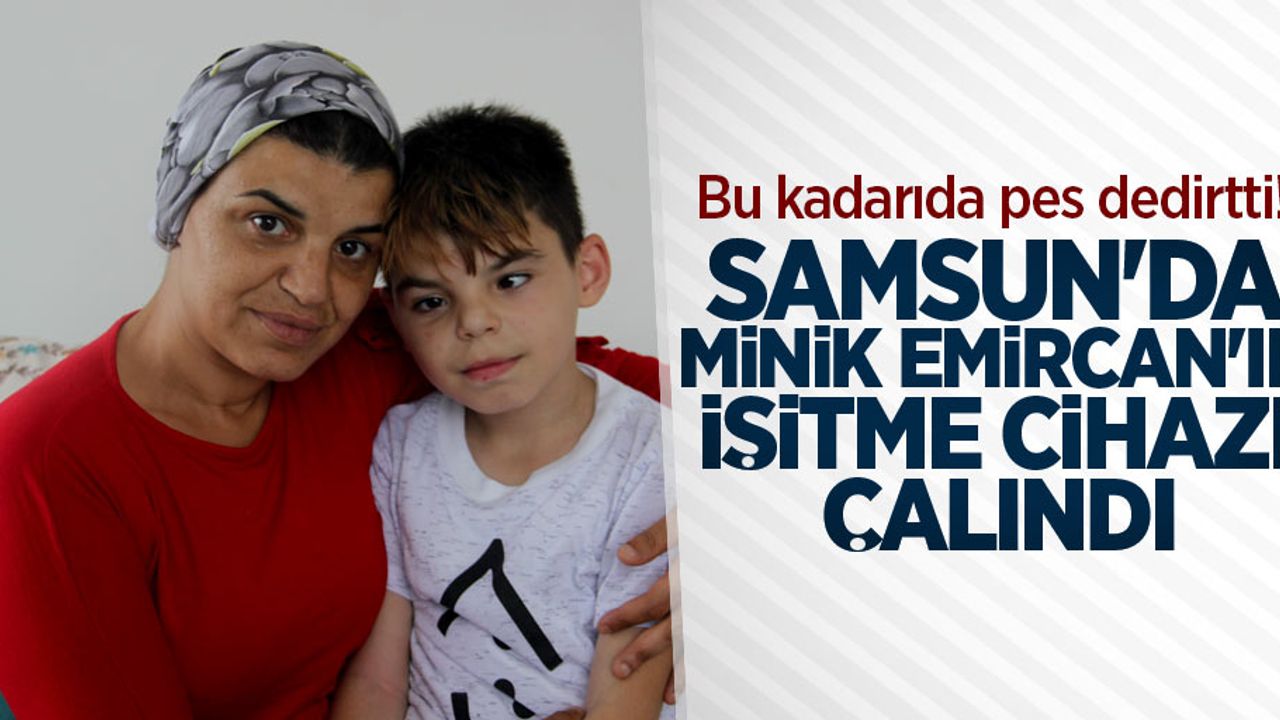 Bu kadarıda pes dedirtti! Minik Emircan'ın işitme cihazı çalındı
