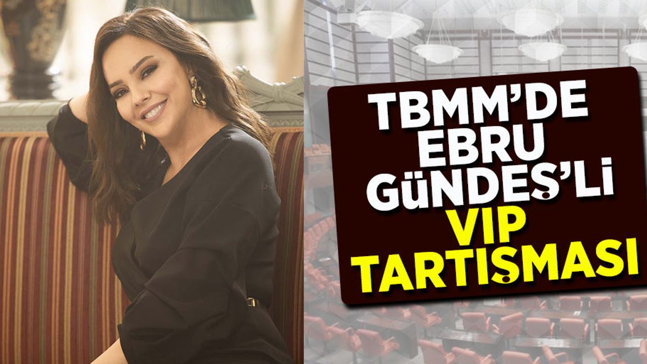 TBMM'de Ebru Gündeş'li VIP tartışması