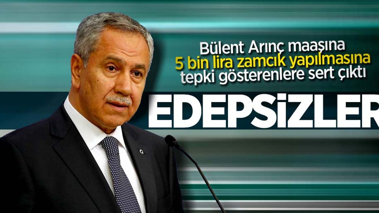 Bülent Arınç'tan zam tepkilerine açıklama: Edepsizler