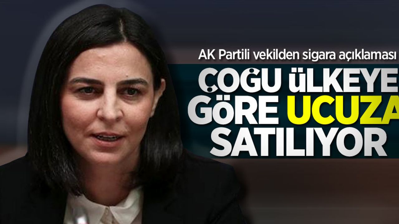 AK Partili vekilden sigara açıklaması: Çoğu ülkeye göre ucuza satılıyor