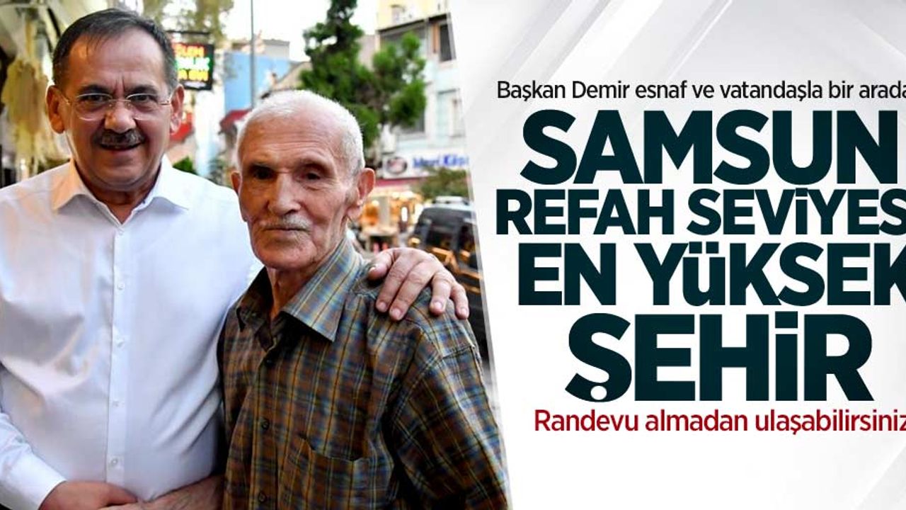 Başkan Demir esnaf ve vatandaşla bir arada! Randevu almadan ulaşabilirsiniz