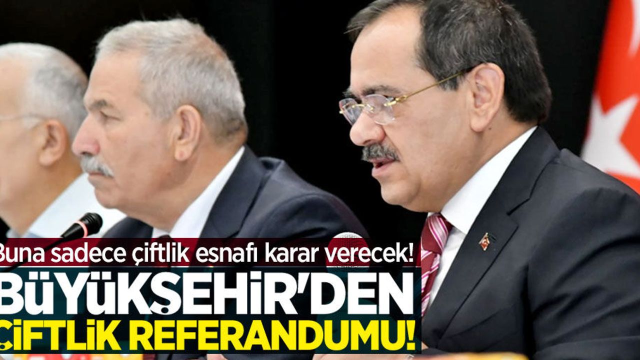 Çiftlik'te referandum açılsın mı açılmasın mı? Ama buna sadece çiftlikteki esnaf karar verecek!