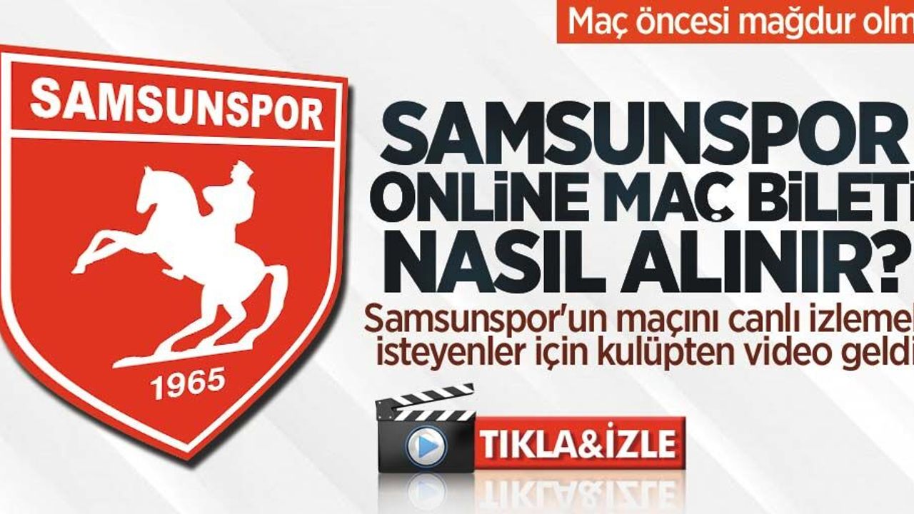Afyonspor-Samsunspor maçı canlı nasıl izlenir? Afyonspor-Samsunspor online bilet nasıl alınır? Samsunspor maç bileti al