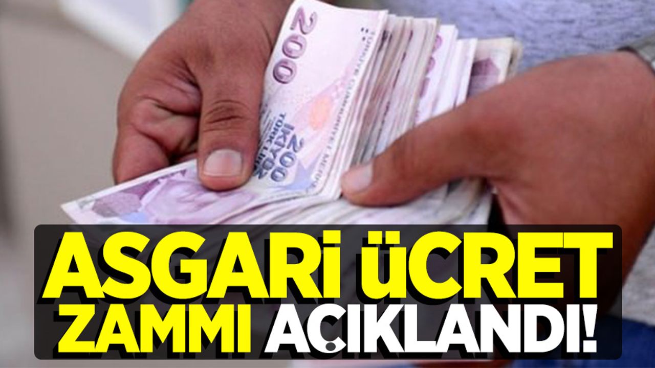 Asgari ücrete yapılacak zammın miktarı açıklandı!