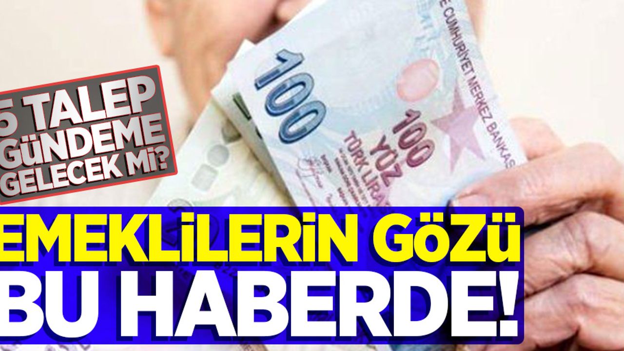 Emeklilerin gözü bu haberde! 5 talep gündeme gelecek mi?