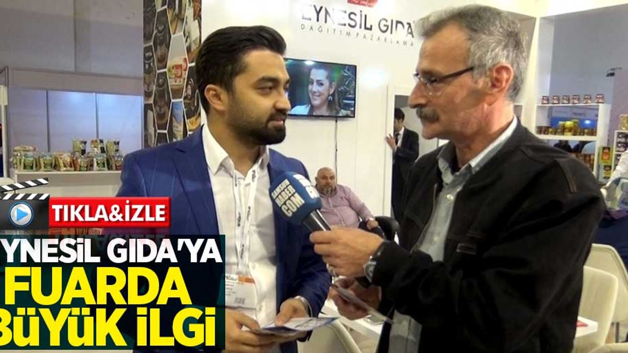 Eynesil Gıda'ya fuarda büyük ilgi 
