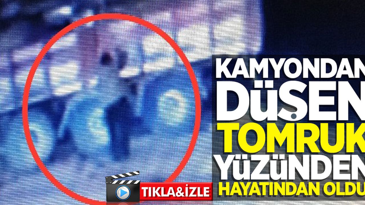 Kamyondan düşen tomruk yüzünden hayatından oldu!