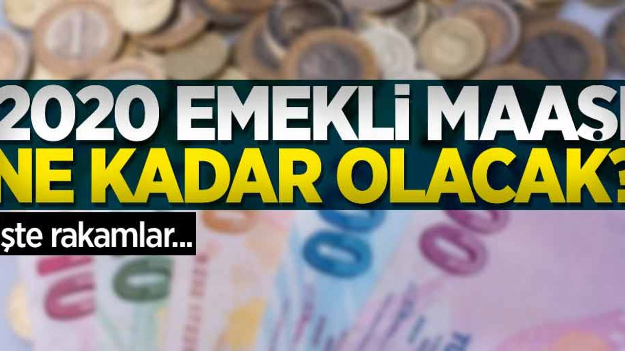 2020 emekli maaşı ne kadar olacak? Emekliye yeni yılda ne kadar zam yapılacak?