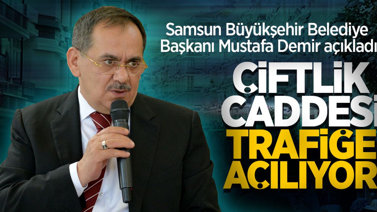 Mustafa Demir açıkladı: Anket süreci tamamlandı Çiftlik Caddesi trafiğe açılıyor 