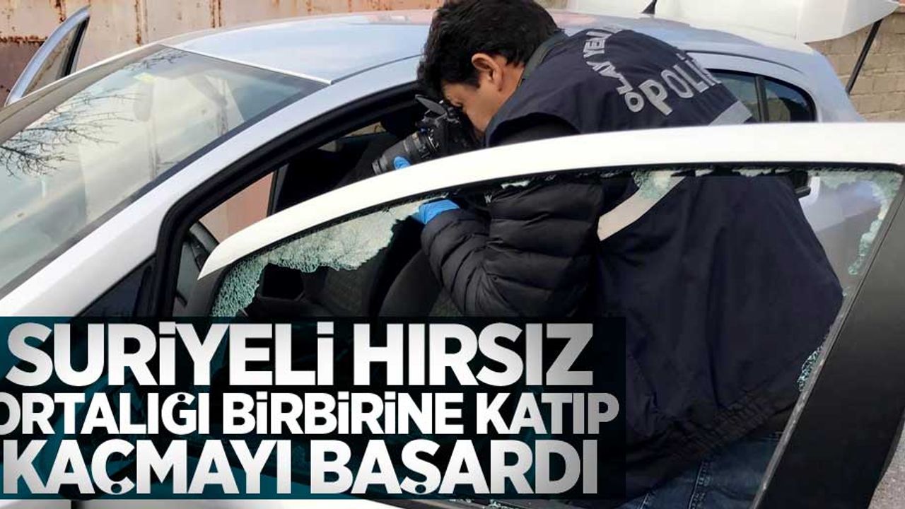 Suriyeli hırsız ortalığı birbirine katıp kaçmayı başardı