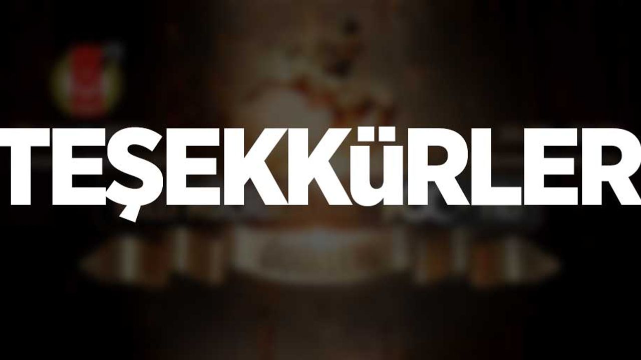 Milli Mücadelenin 100. Yılı Ödül Töreni: Teşekkür